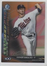 2017 Bowman Chrome Scouts Updates Orange Refractor 16/25 Stephen Gonsalves i6j