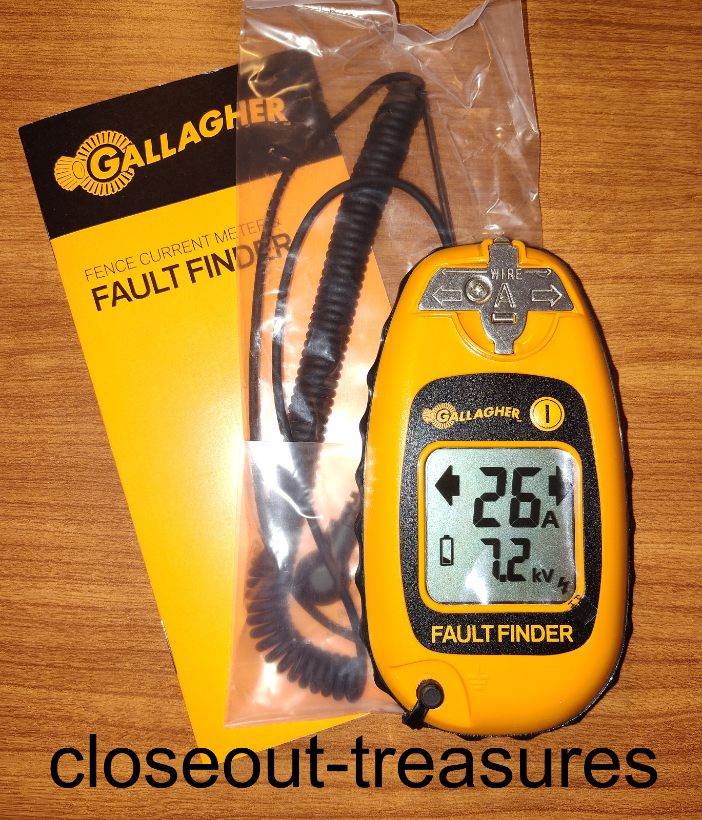 Gallagher Fault Finder G50905 Electric Fence Volt Current Meter Smartfix NO BOX