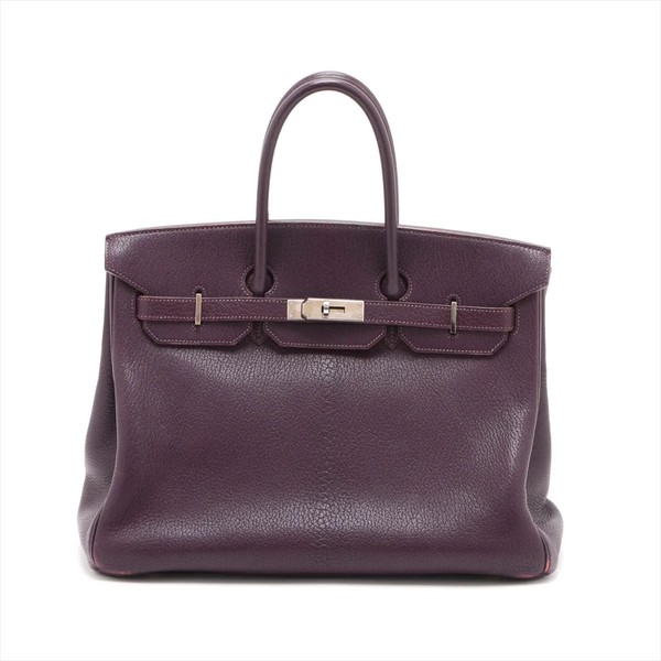 Hermès Birkin 35 Le Tournay Verso Coromandel Leysin x Lira Silver Metal Fittings