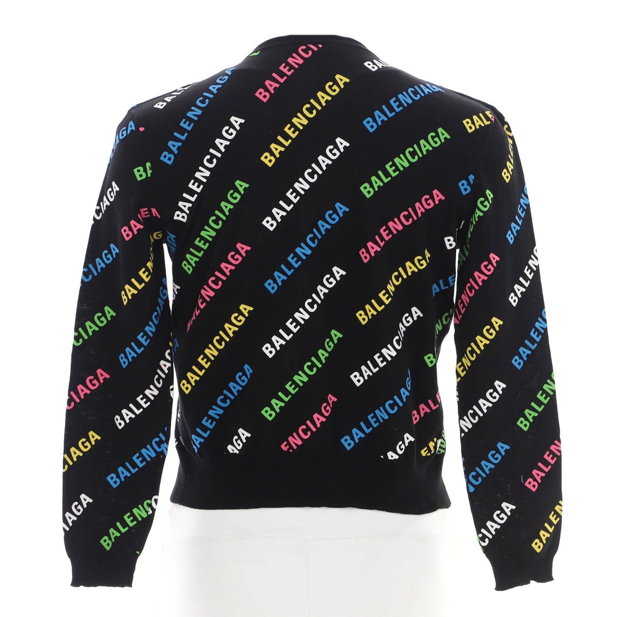 トップス balenciaga fooded cardigan Balenciaga All Over Logo Cardigan Cotton Blend | eBay