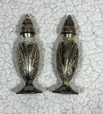 Vintage Peerless Silver Co. La France Reg Salt & Pepper Shaker #618 Made In USA