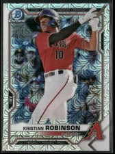 2021 Bowman #BCP-136 Kristian Robinson Chrome Prospects Mojo Refractor