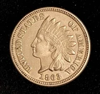 1863 Indian Head Cent Penny Uncirculated Beauty