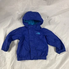 The North Face Jacket Infant Size 12 Mo To 18 Mo  Blue Hooded Light Weight G5