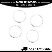 Hub Centric Rings, 100mm OD 87.1mm ID Wheel Aluminum Alloy Silver Tone, 4 Pcs