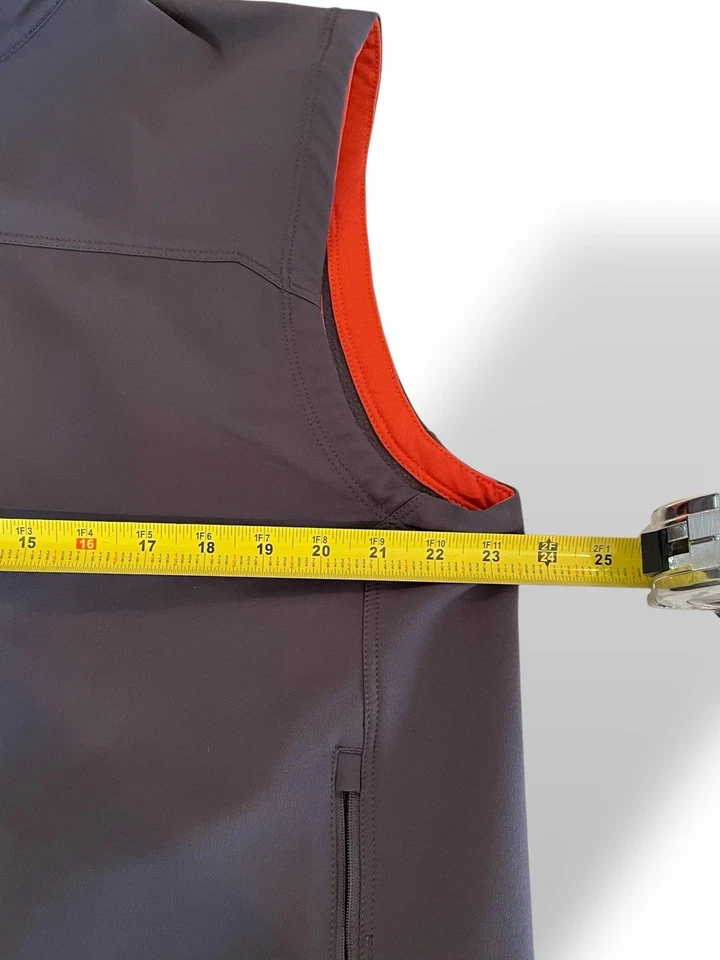 Ibex ClimaWool Vest Mens XL Gray Orange Sleeveless Outdoor - Image 4 of 4