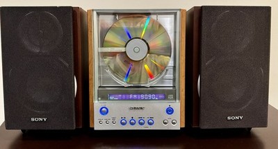 Sony CMT-EX1 Vertical Loading CD System w/ Speakers + Remote
