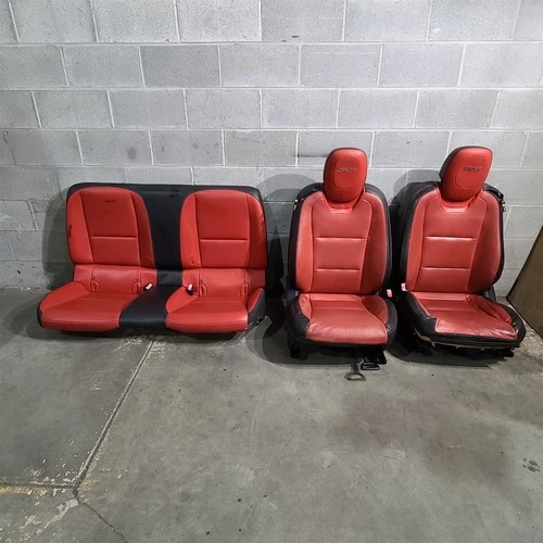 10-15 Camaro Ss Coupe Seats Front & Rear Set Leather Power Aa7514