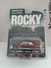 Greenlight Hollywood Rocky 1973 Cadillac Sedan deVille - Walmart BLUE CHASE