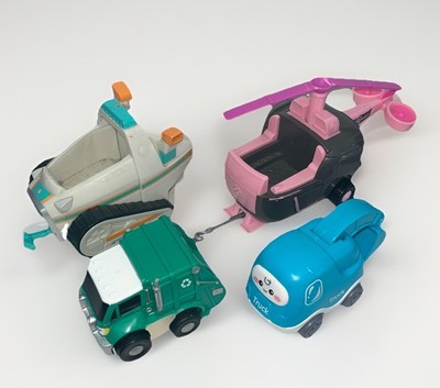 4 - Toy Cars Kids Paw Patrol Sky s Helicopter & Everest s Snow Plow Spin Master