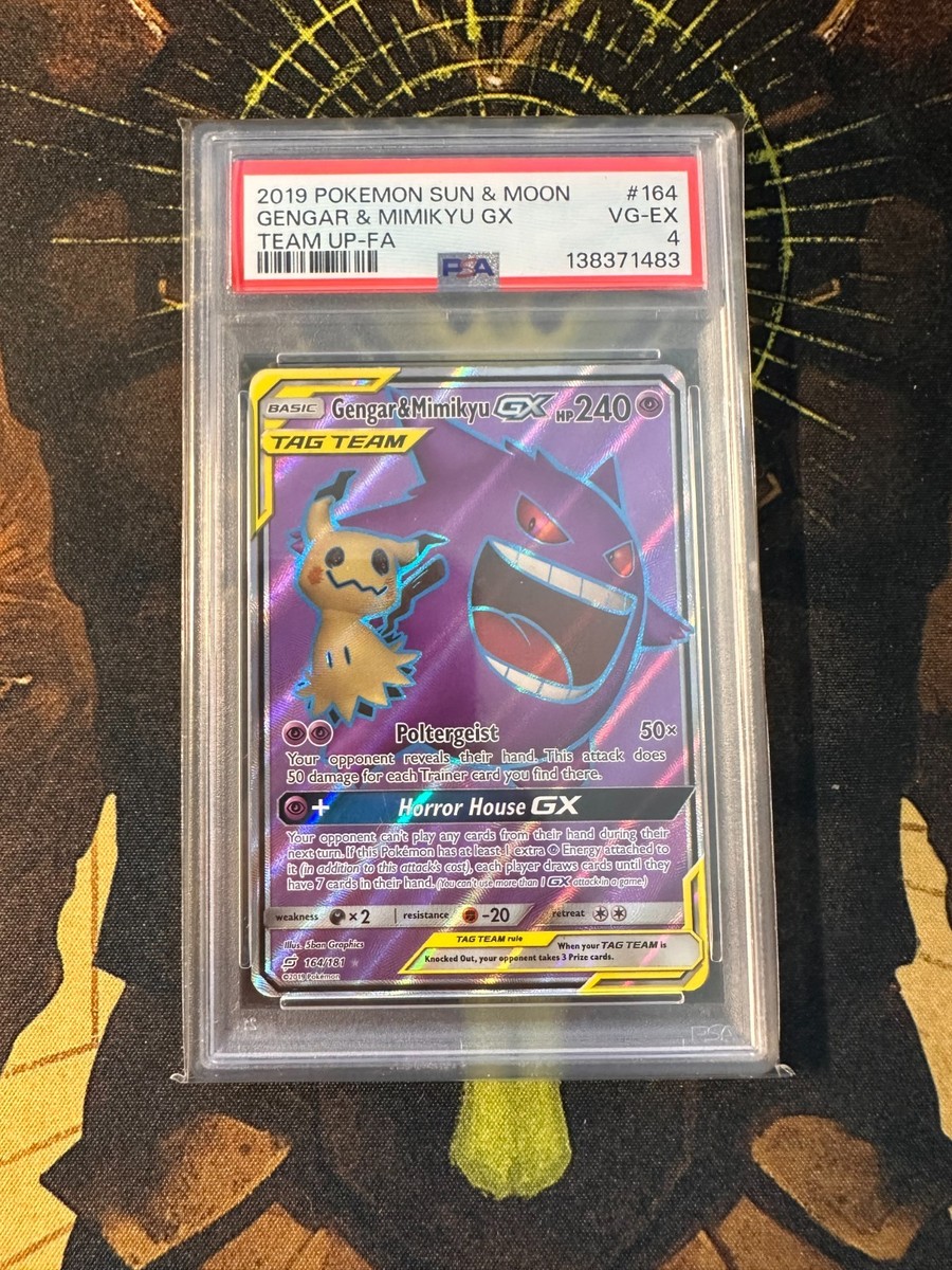 Gengar & Mimikyu GX (Full Art) 164/181 Sm-Team Up Holo for sale
