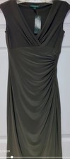 New With Tag Olive Green Ralph Lauren Dress Size 2
