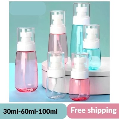 30/50/100ml Kunststoff Transparent Sprühflasche Nachfüllbar Klein Travel Mist Leer