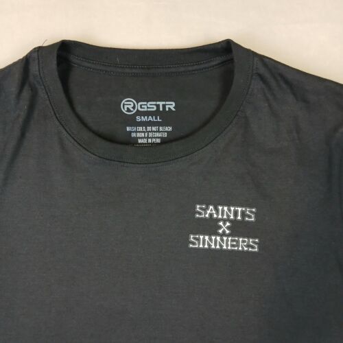 GStar Raw Saints & Sinners Small Mens T Shirt Long Sleeve Chrome Hardy 17x27 - Picture 3 of 12