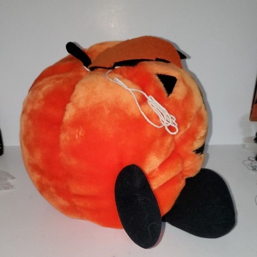 A Playful Plush Chrishna Collection Ltd. Jack-O-Lantern Vintage 80's Halloween - Picture 8 of 11