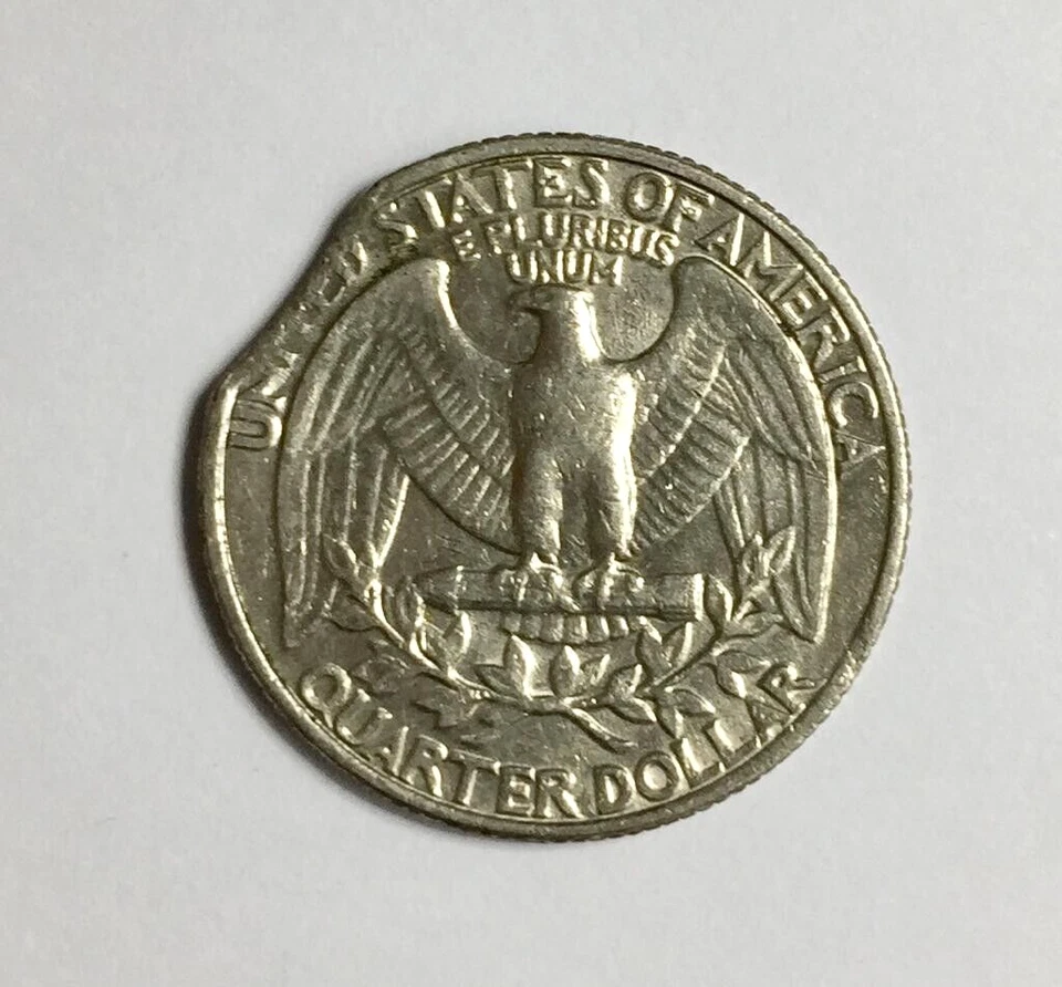 Mazuma *FC446 United State 1985 Quarter 25 Cents Clipper Error AUNC - Image 2 of 2