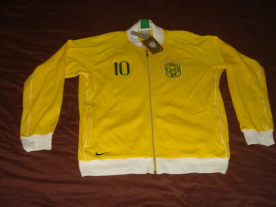 Brazil National Team Soccer Jacket Nike Zip Track Top Brasil Football Coat NEW | eBay