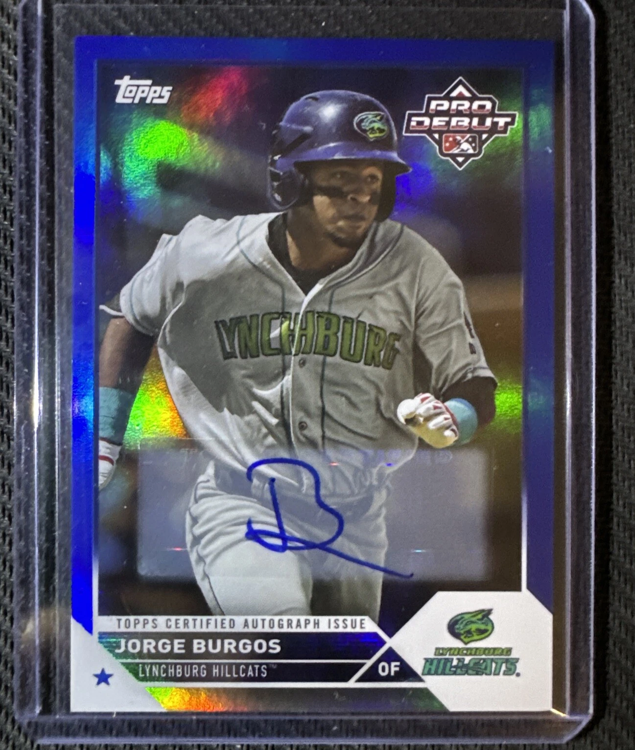 2023 Topps Pro Debut Jorge Burgos Auto Blue Foil #082/150 - #PD-61
