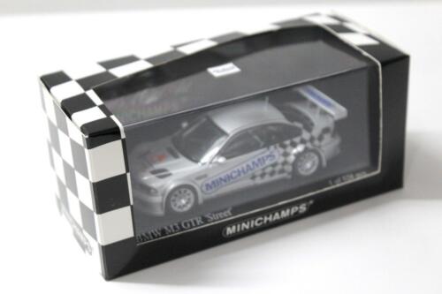 1:43 Minichamps BMW M3 GTR E46 Street Toy Fair 2005 Argento - Imagen 4 de 4