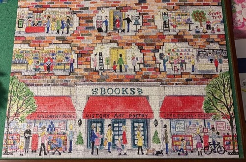Michael Storrings Puzzle, 'A Day at the Bookstore' by Galison Puzzles 1000 pc - Picture 3 of 10