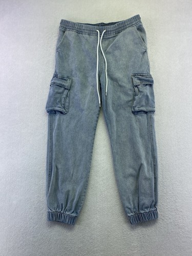 Wash Denim Joggers Draw String Size 