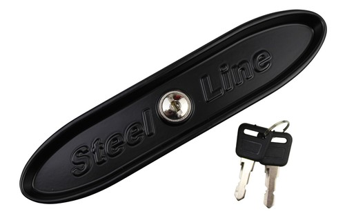 Steel Line Garage Door Lock Roller Shutter Lock c/w Black & 2 Keys - Picture 2 of 4