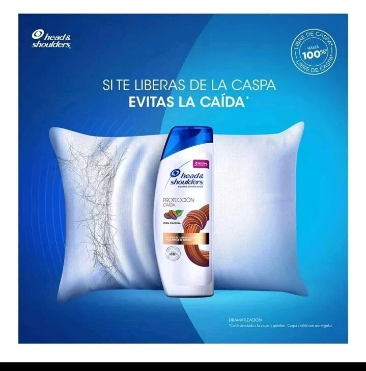 3x Cabeza y Hombros Anti Caída Cafeina Cafeína 180 ml Champú Caspa  Foto 4 de 4