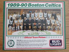 1989-90 BOSTON CELTICS Team Photo LARRY BIRD AUERBACH KEVIN McHALE ROBERT PARISH
