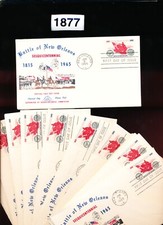 BATTLE OF NEW ORLEANS  - LOUISIANA - MASONIC COVERS -13 DIFFERENT - #1877