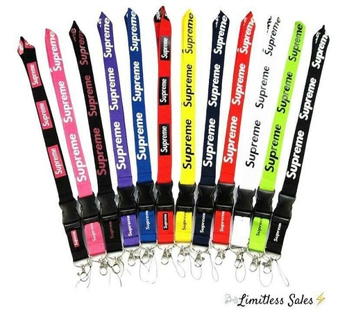 Supreme Lanyards Detachable Keychain 