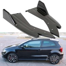 Rear Lower Bumper Diffuser Spoiler Splitters Fin For VW Golf GTD GTI TSI MK7