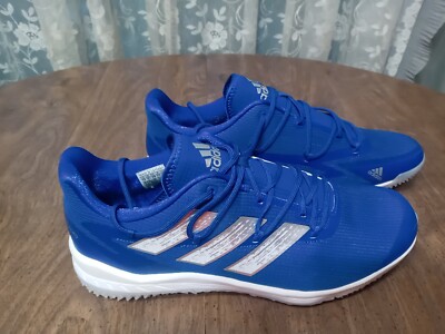 Adidas Afterburner 8 Turf Baseball Shoes Mens Sz 13 Blue White
