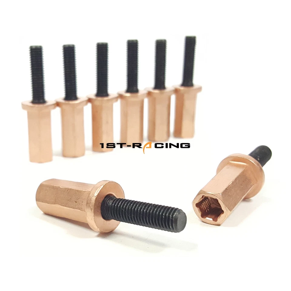 8 piezas pernos + tuercas de colector de escape M7 * 39 mm para BMW N54 135i 335i 535i Z4 35i 3,0 L Foto 4 de 4