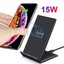 thumbnail 1 - 15W Qi Wireless Fast Charger Charging Stand Dock For Galaxy S10+ iPhone XS X 8