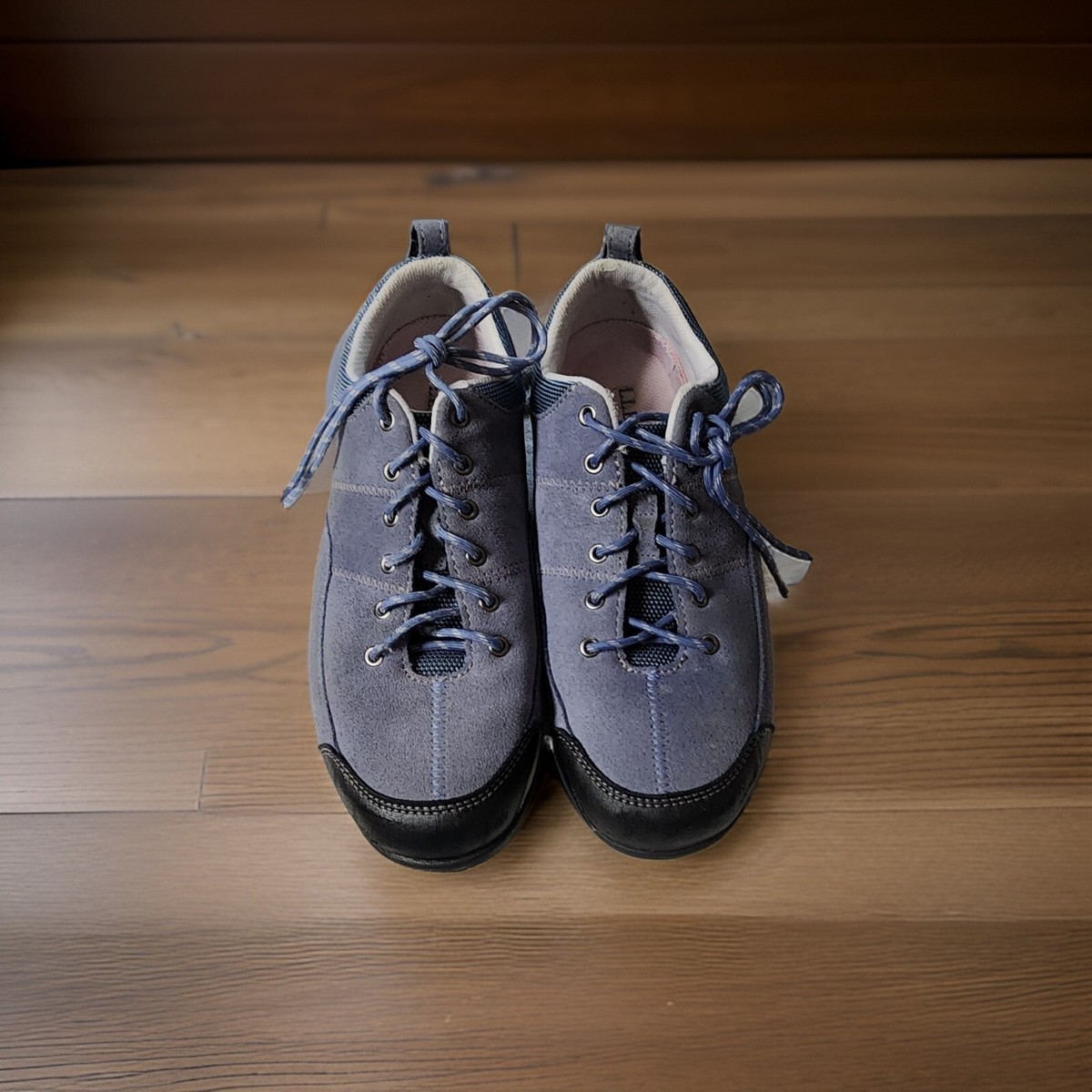Women's L.L Bean 7.5 Blue Suede Lace Up Hiking, Walking Shoes | eBay