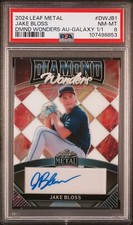2024 LEAF METAL JAKE BLOSS DIAMOND WONDERS AUTO GALAXY #1/1 PSA 8