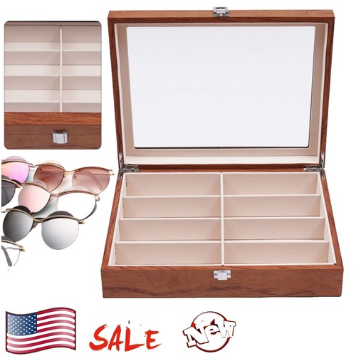 Vecceli Collection Italy Small Sunglasses w/ Wooden Clam Case Vecceli Collection Italy Small Sunglasses w/ Wooden Clam  main image 2