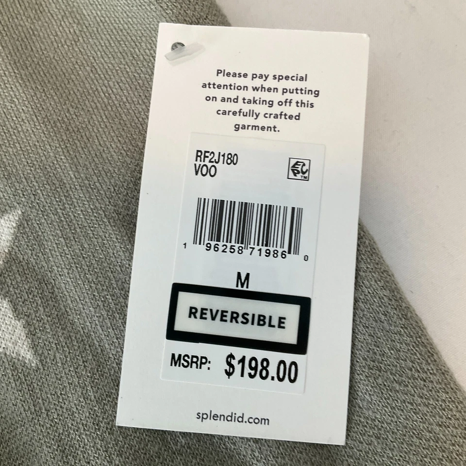 Espléndida sudadera con capucha frente abierto para mujer talla M gris reversible estrella elástica Foto 4 de 4