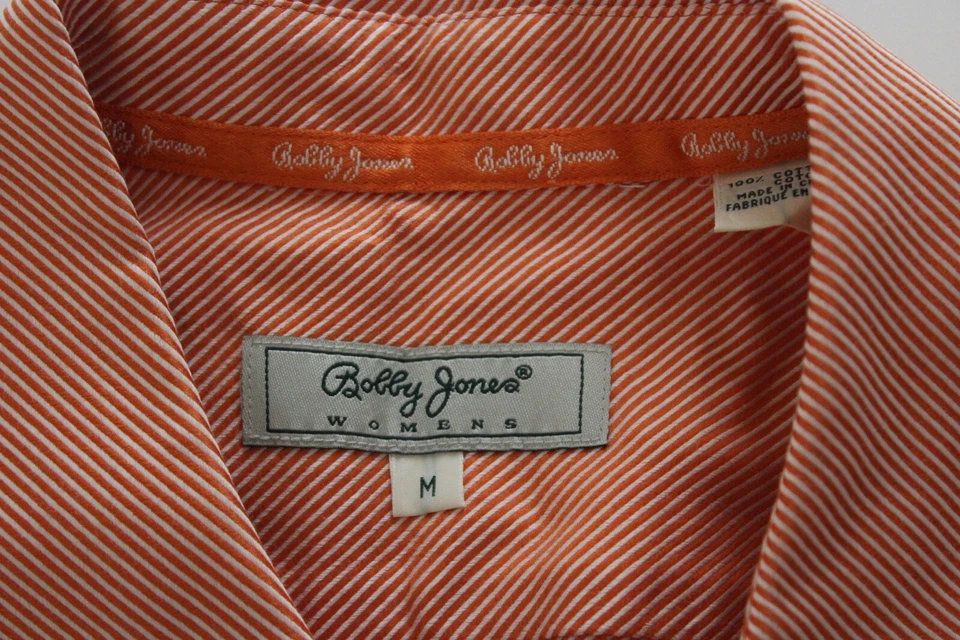MUJER Bobby Jones Golf Algodón Manga Larga Camisa MUJER’S Mediana M Foto 4 de 4
