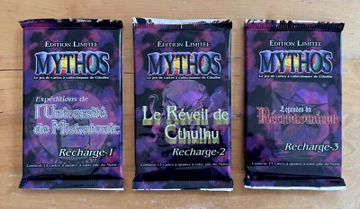 JCC MYTHS - 3 NEW SEALED BOOSTERS: REFILL N°1, N°2 AND N°3