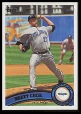 2011 Topps #444 Brett Cecil Toronto Blue Jays