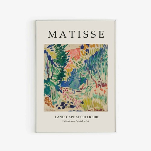 Henri Matisse Landscape at Collioure Exhibition Vintage Wall Art Poster Print - Picture 2 of 5
