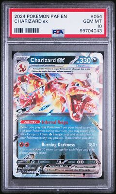2024 Pokémon PAF EN Charizard ex 2024 POKEMON PAF EN-PALDEAN FATES #054 CHARIZARD EX PSA 10 | eBay