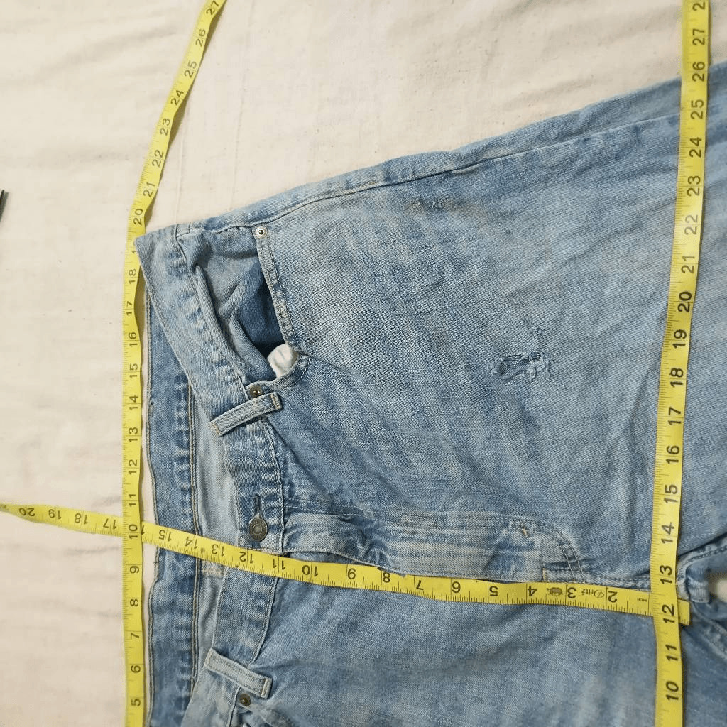 Levi's 505 light wash faded straight leg jeans sz… - image 5
