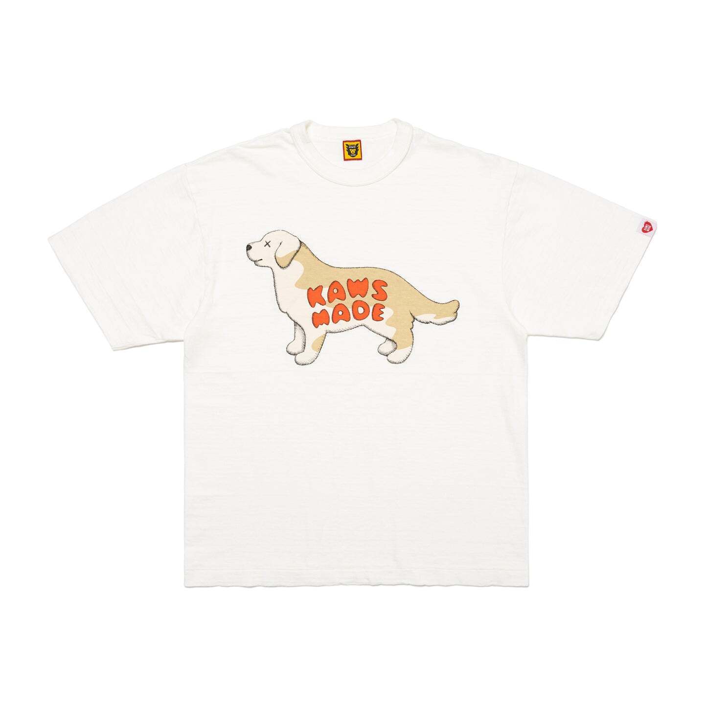 KAWS x HUMAN MADE T-Shirt #2 White GRAPHIC Printed Casual Japan Size Limited