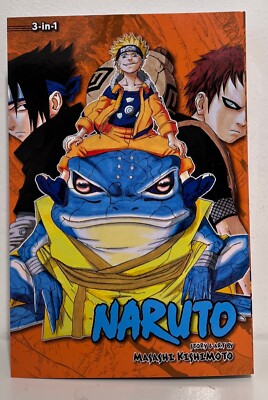 Naruto (3-in-1: Vol. 05) Eng Manga Graphic Novel NEW