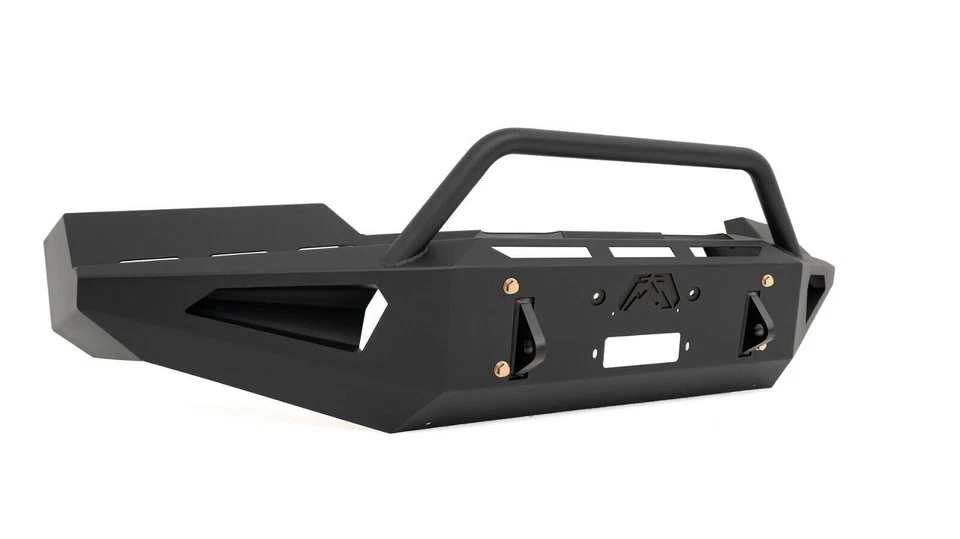 Fab Fours 红色钢制前保险杠带预跑者护罩适用于 11-14 GMC 2500 / 3500HD — 第 2/4 张图片