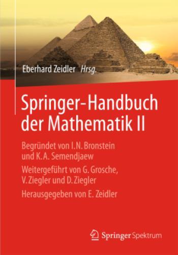 Thumbnail - Springer-handbuch Der Mathematik. Bd.2 Begründet Von I.n. Bronstein