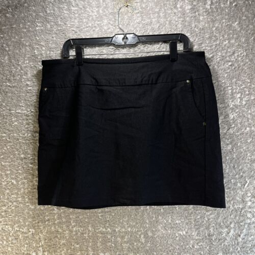 Attyre Women Skort Skirt Sz 14 Petite Black Activ… - image 1