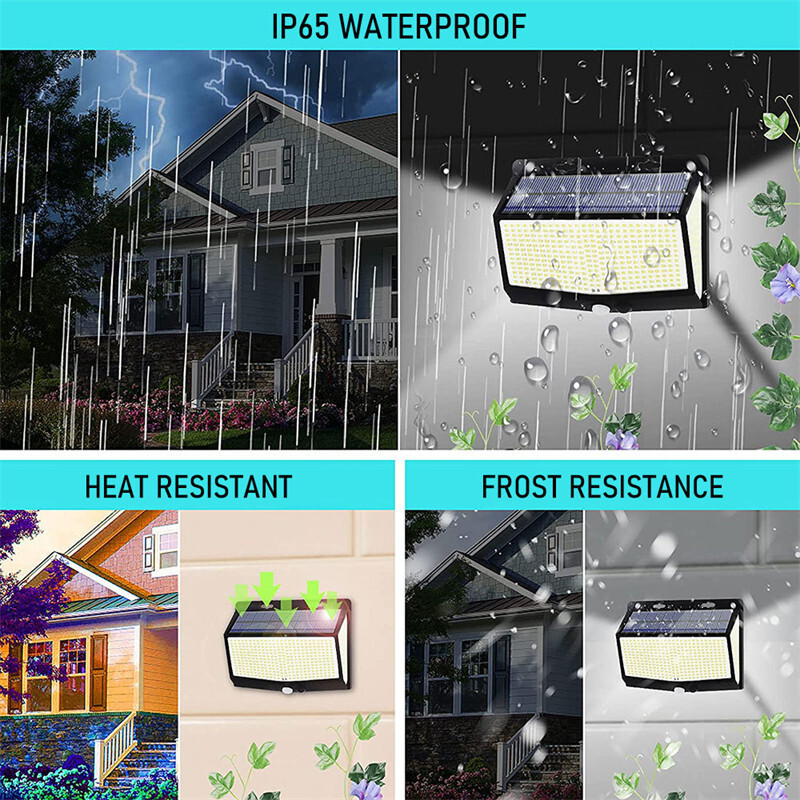 Image 61 - 468 LED Waterproof Solar Power PIR Motion Sensor Wall Light Garden Lamp 3 Modes